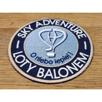 Naszywka okrągła SKY ADVENTURE O NIEBO LEPIEJ!